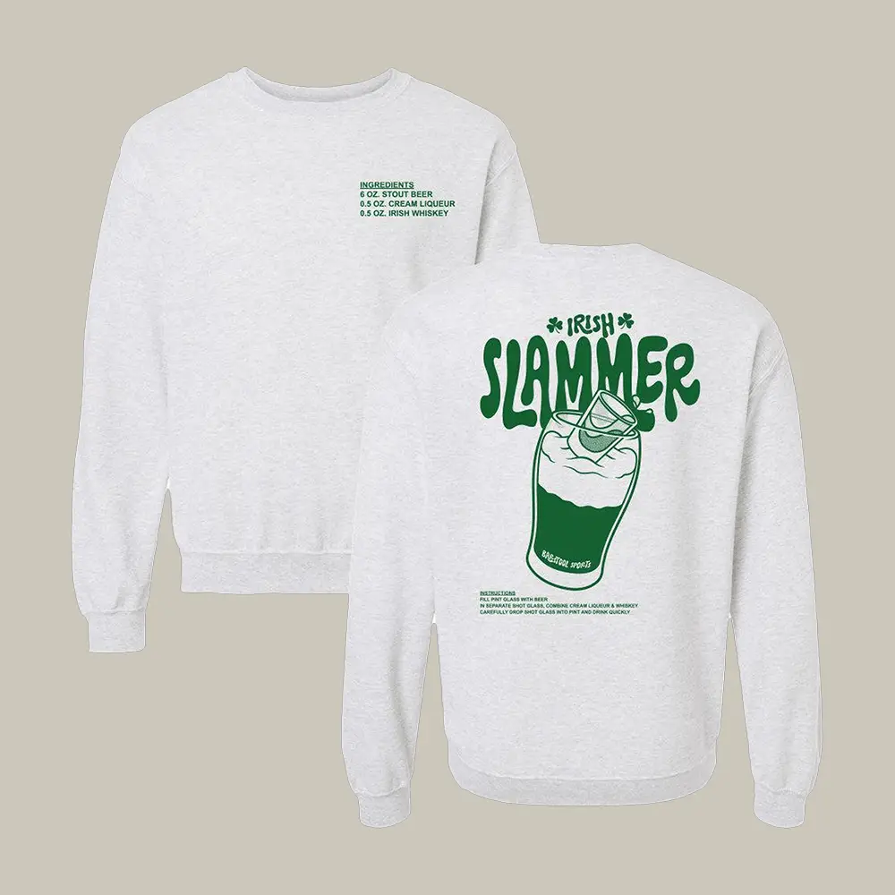 Irish Slammer Barstool Sports Sweatshirt Saint Patrick's Day 2026 Apparel Best Gift For Boyfriend Irish Slammer Barstool Sports Sweatshirt Saint Patrick's Day 2026 Apparel Best Gift For Boyfriend - Image 1