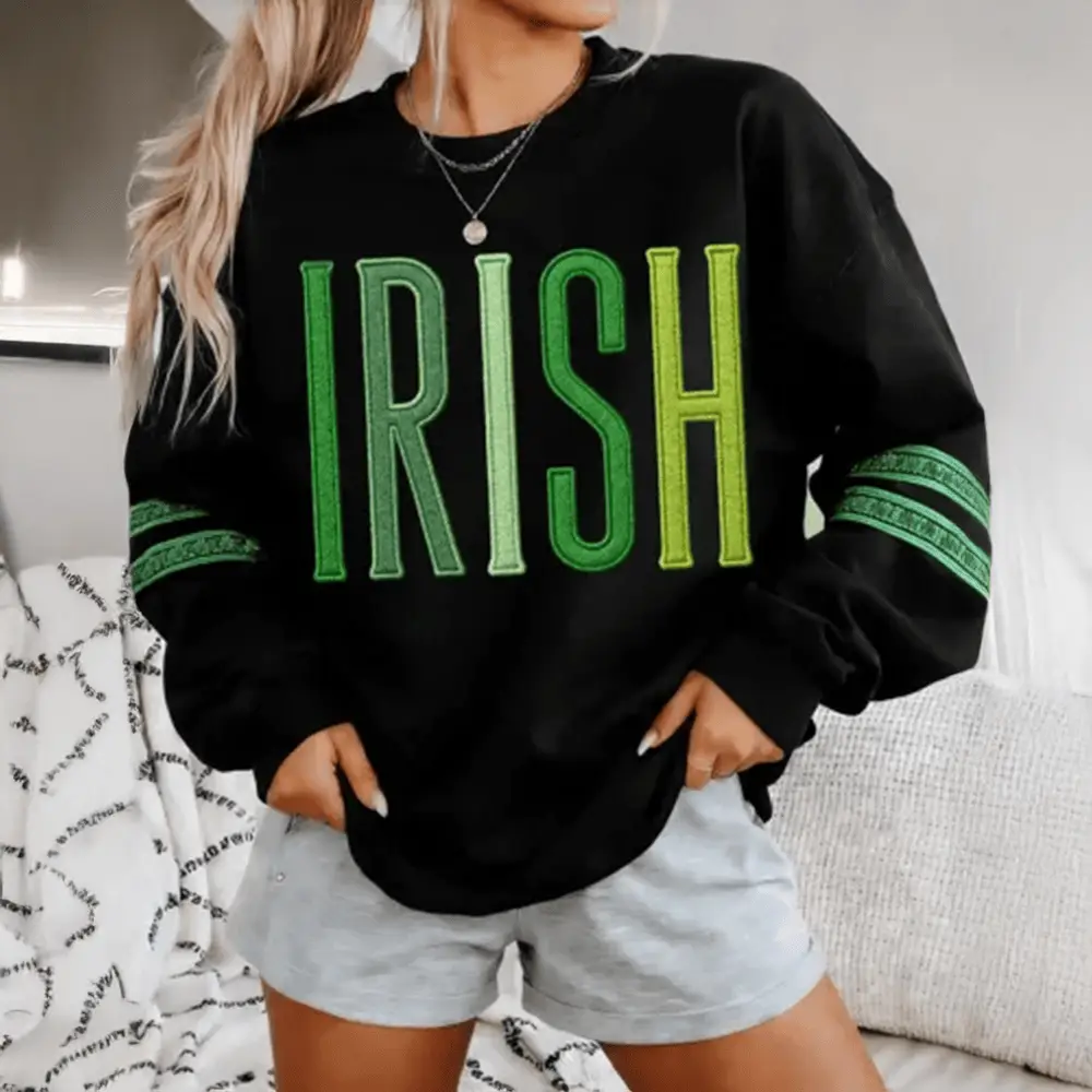 Irish St Patrick's Day Lucky Shamrock Sweatshirt St Patrick's Day 2026 Apparel