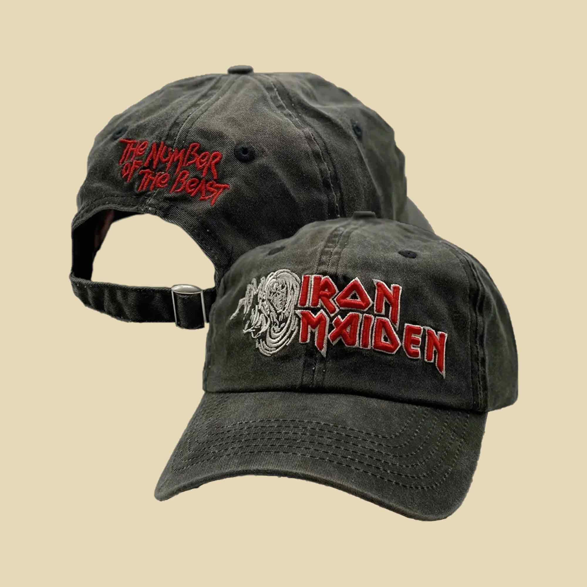 Iron Maiden Merch NOTB Vintage Hat Embroidered Rock Music Gear Concert Gifts