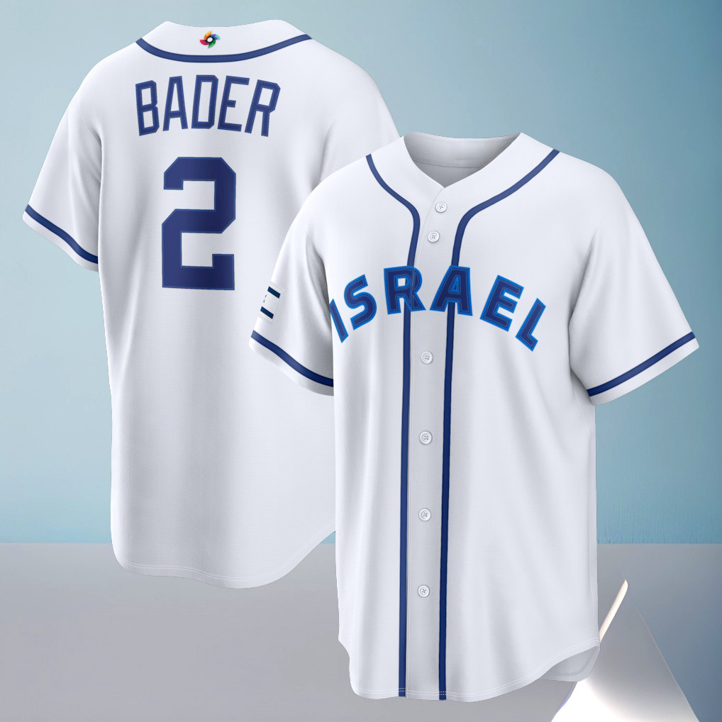 Israel Baseball Harrison Bader Jersey 2026 World Baseball Classic Apparel Gift For Son