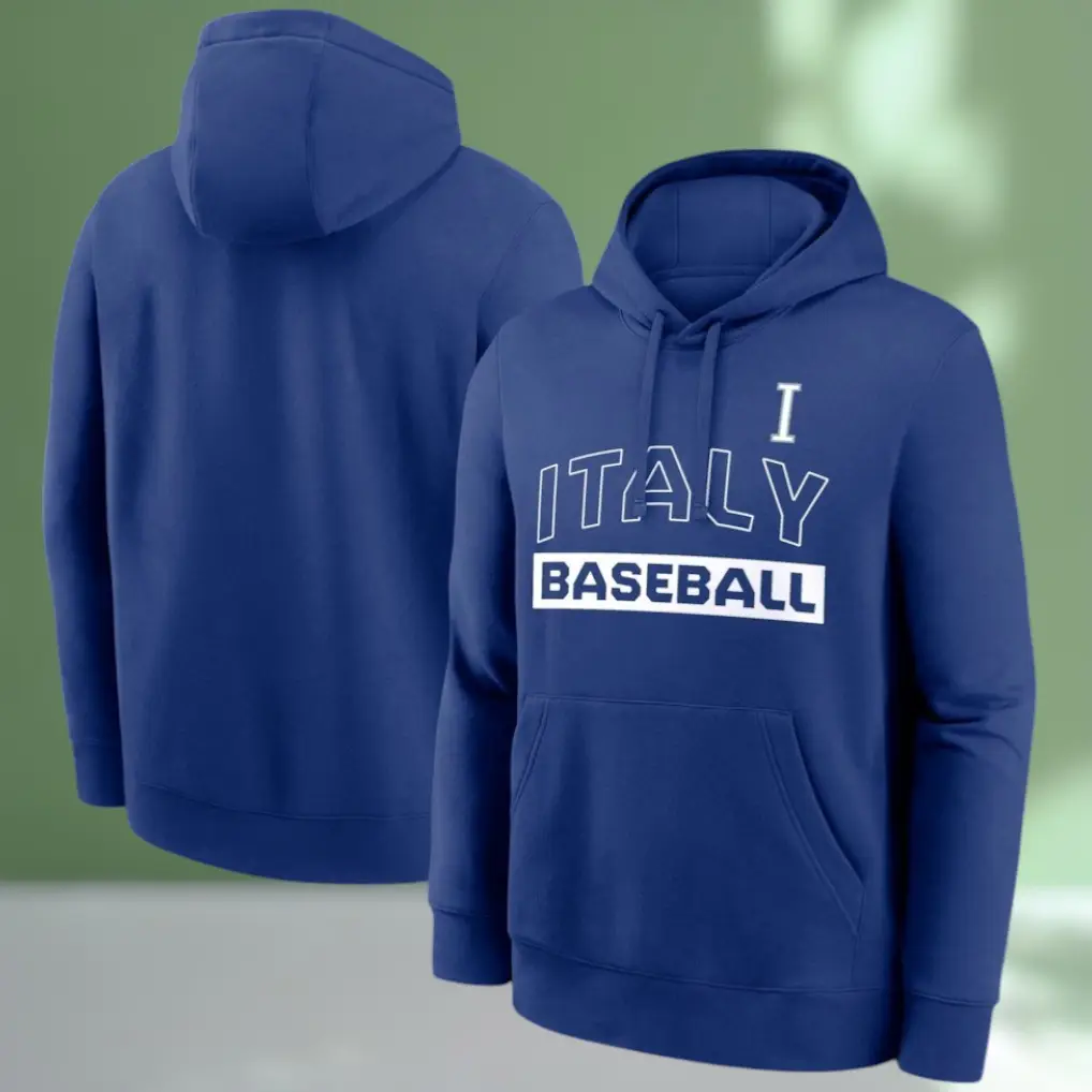 Italy Baseball Hoodie 2026 World Baseball Classic Club Clothing Best Gift For Baseball Lovers