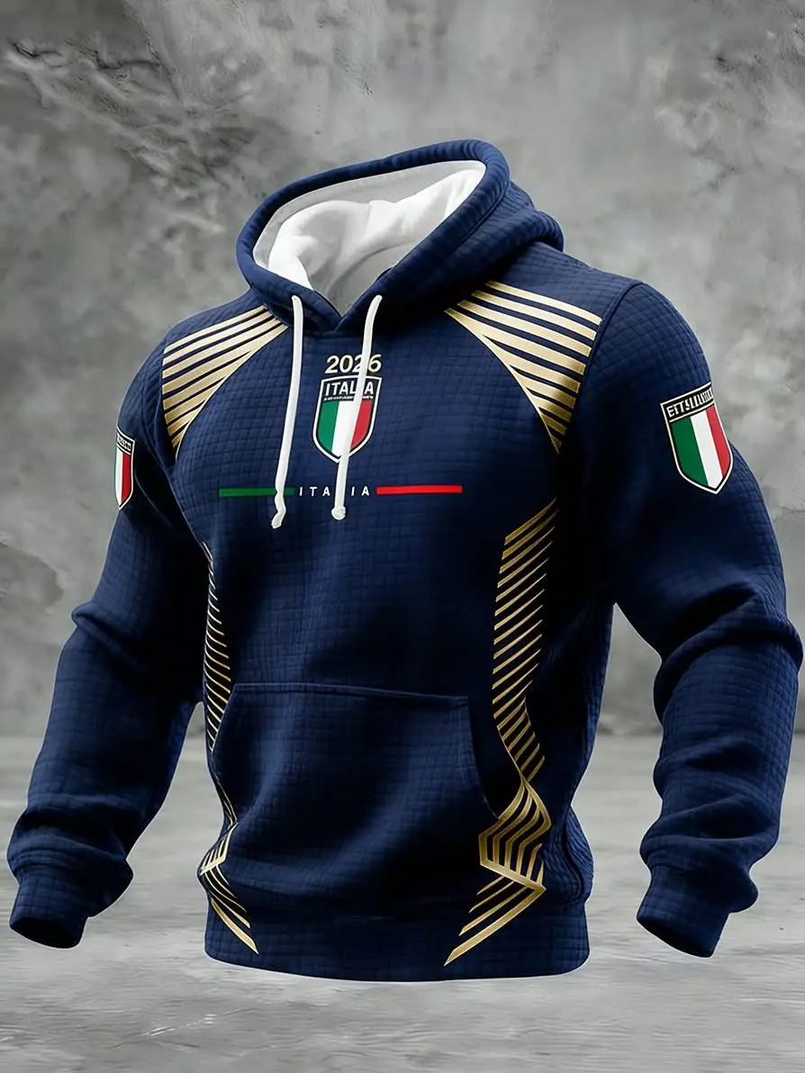 Italy World Cup 2026 Hoodie Men's Game Day Apparel Team Italy Soccer Merch Fan Gifts