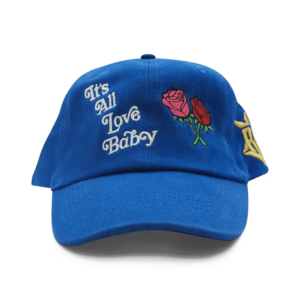 It's All Love Baby Dad Hat Blue Unique Father's Day Gifts -WearandDecor