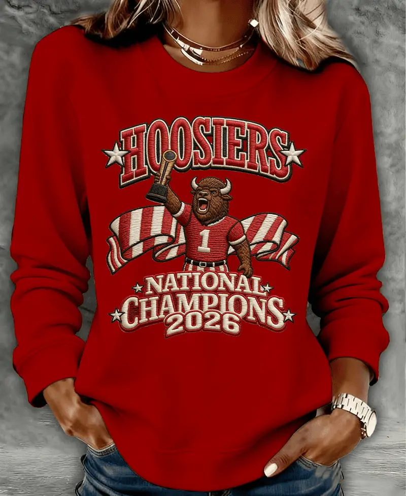 IU Football National Championship 2026 Sweatshirt Indiana Hoosiers Gift for Women