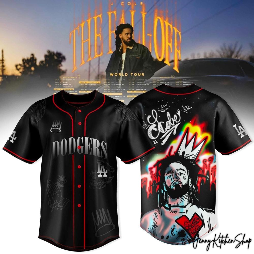 J Cole Merch J Cole The Fall Off 2026 Graphic Streetwear Mlb Limited Baseball Jersey Gifts For J Cole Fan