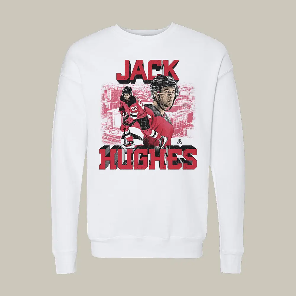 Jack Hughes New Jersey Block Sweatshirt Team USA 2026 Winter Olympic Merch Best Gift For Men