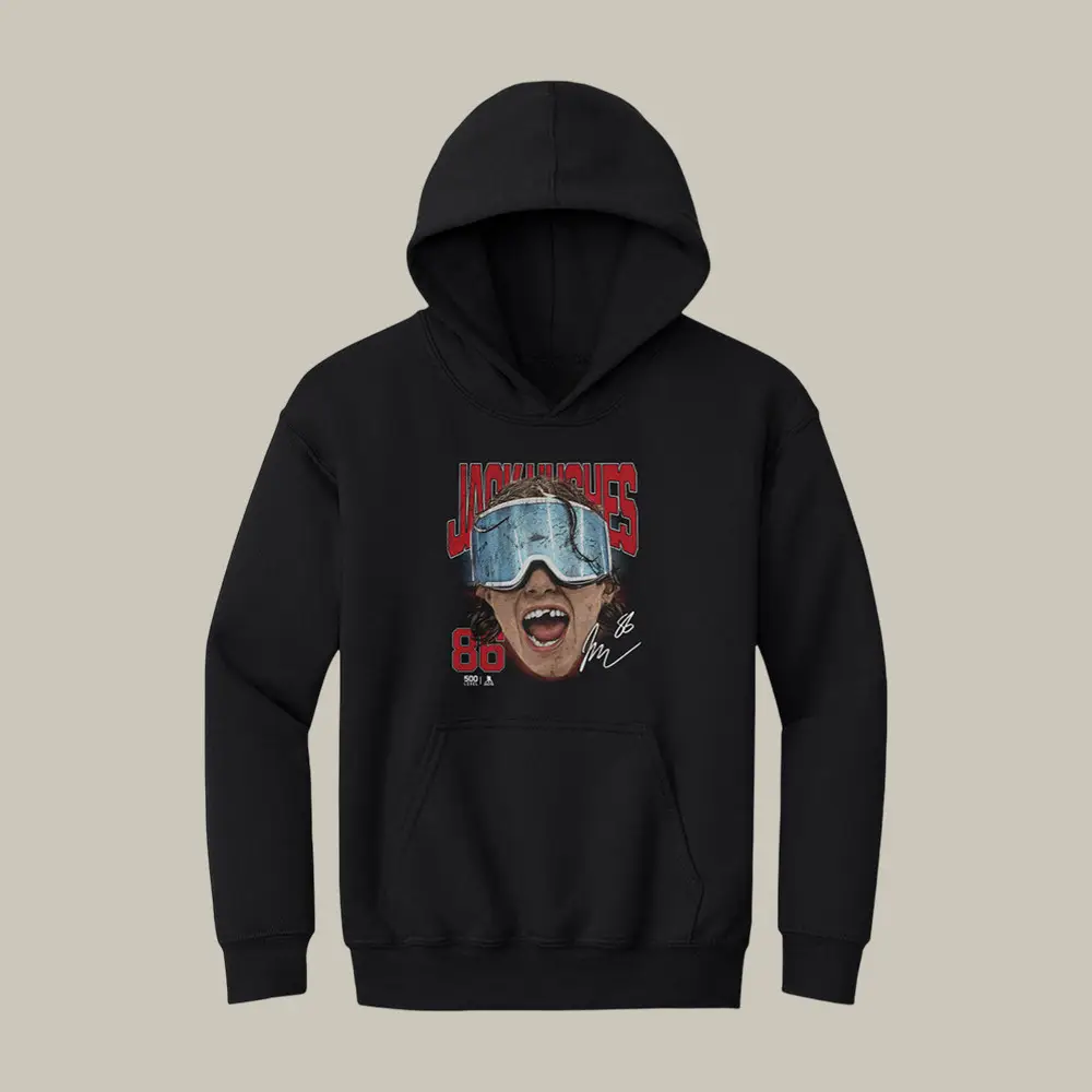 Jack Hughes New Jersey Goggles Hoodie USA Hockey Gold Medal Merch Jack Hughes Fan Gift