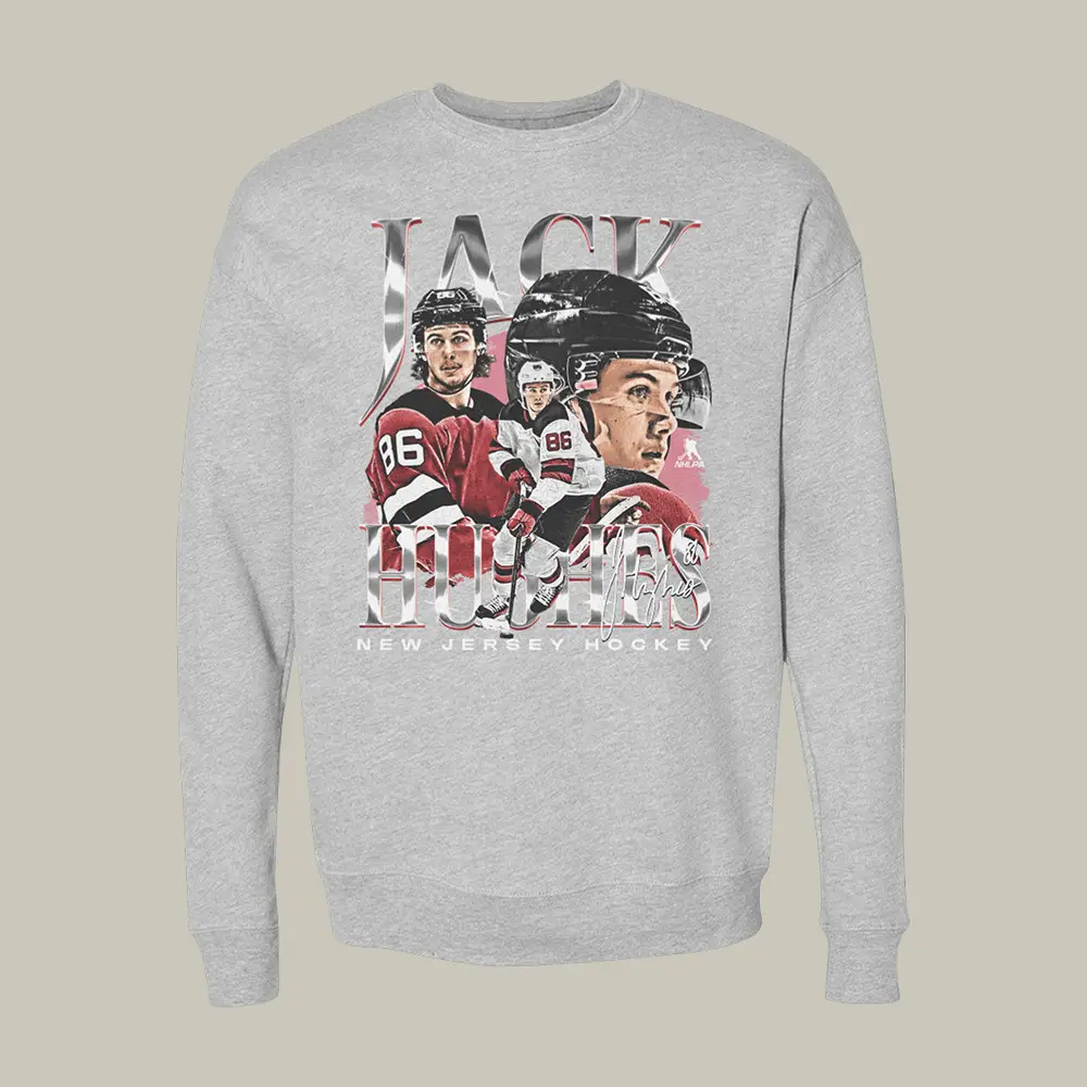 Jack Hughes New Jersey Vintage Sweatshirt Team USA Hockey Merch Olympics Best Fan Gift