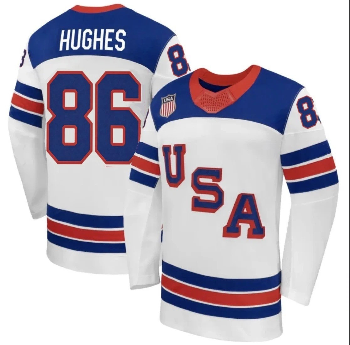 Jack Hughes Team USA Jersey Winter Olympics 2026 Clothing Best Gift For Fans Jack Hughes Team USA Jersey Winter Olympics 2026 Clothing Best Gift For Fans - Image 1