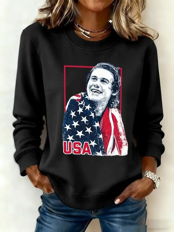 Jack Hughes USA Hockey Funny Smile Sweatshirt Gift For Women's Hockey Fans Merch