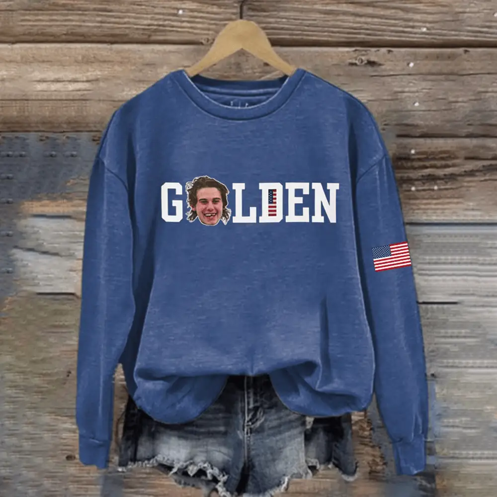 Jack Hughes USA Hockey Golden Goal 2026 Sweatshirt Team USA Hockey Gold Merch Fan Gift For Her