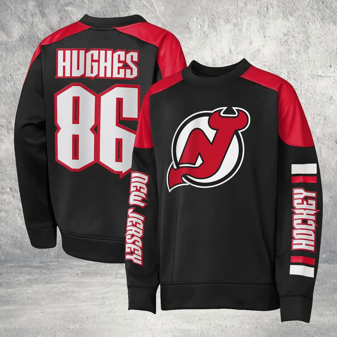 Jack Hughes USA Sweatshirt USA Hockey 2026 Gold Medal Merch New Jersey Devils Clothing