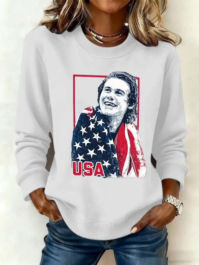 Jack Hughes USA Sweatshirt USA Mens Hockey Gold Medal Shirt Gift for Hockey Fan