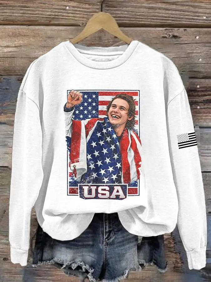 Jack Hughes USA Sweatshirt USA Men's Ice Hockey Championship 2026 Clothes Gift for Wife
