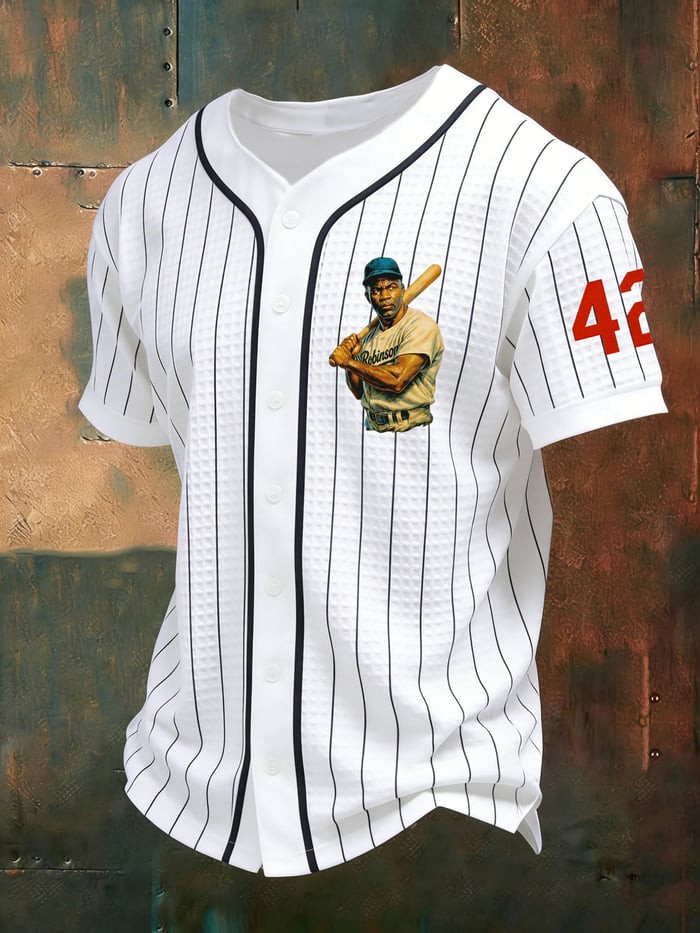 Jackie Robinson 42 Baseball Jersey USA Baseball Merch Men's Jackie Robinson Day Gift