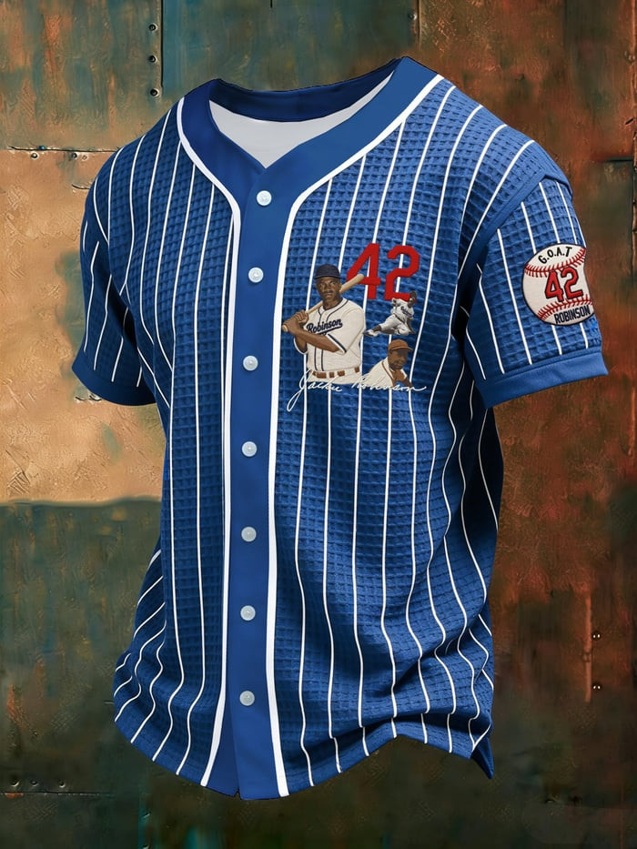 Jackie Robinson Day Baseball Jersey 42 USA Baseball Merch Men's American Pride Gift