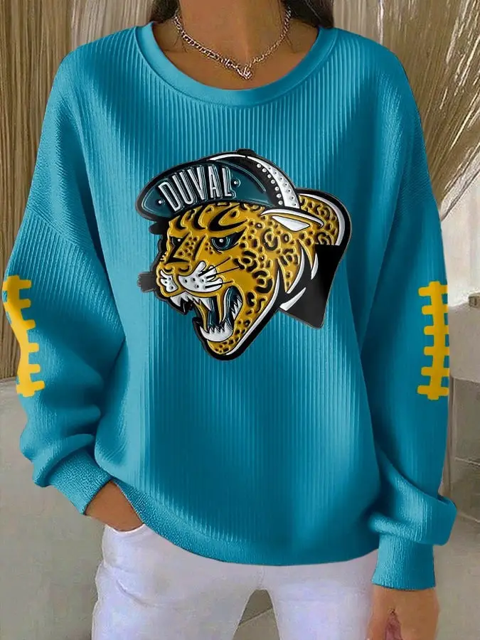 Jacksonville Jaguars Duval Sweatshirt Women's Football Game Day Apparel Jaguars Merch Gifts