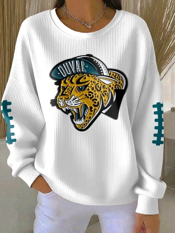 Jacksonville Jaguars Duval Sweatshirt Women's Game Day Apparel Football Gifts For Jaguars Fans