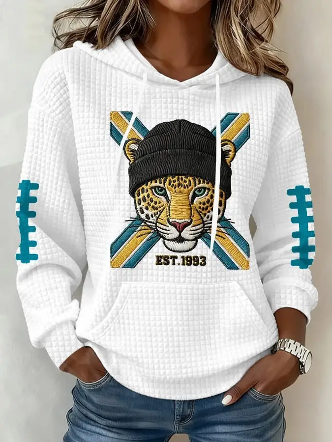Jacksonville Jaguars Est 1993 Hoodie Women's Game Day Football Fan Gear Jaguars Merch