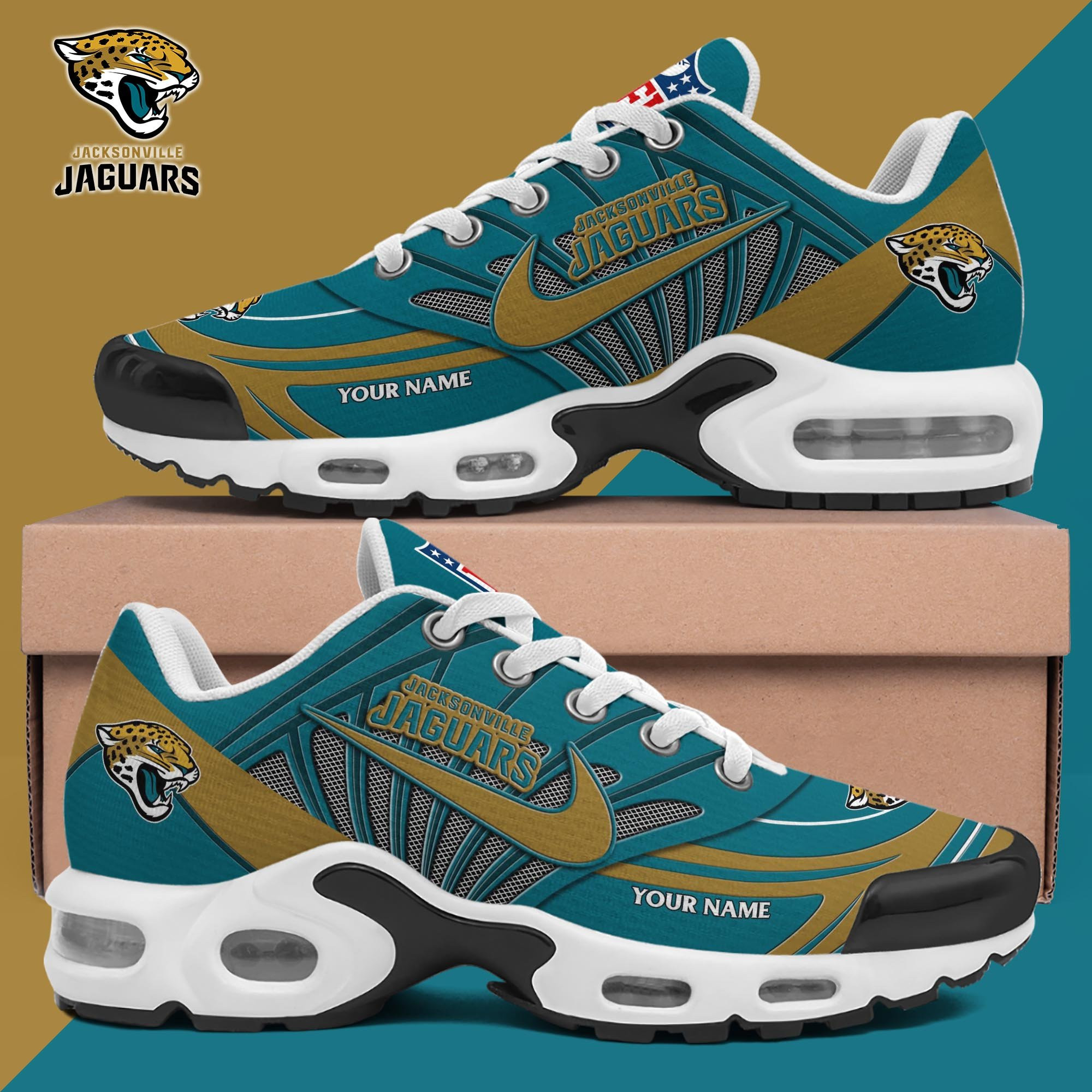 Jacksonville Jaguars Shoes 2025 Version Custom Your Name 582