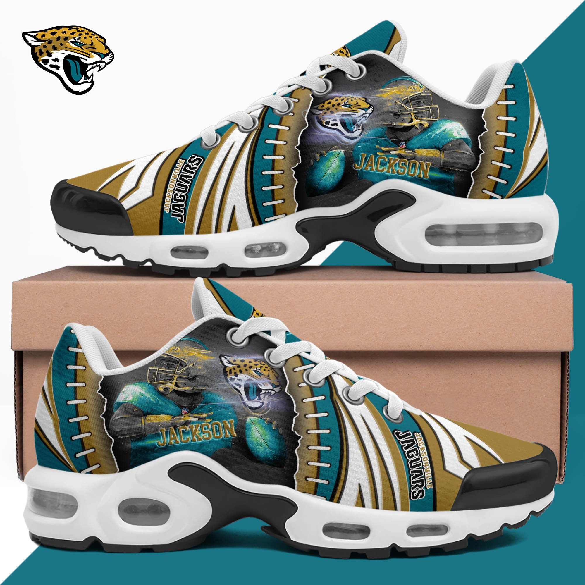 Jacksonville Jaguars Shoes 2025 Version Custom Your Name 919