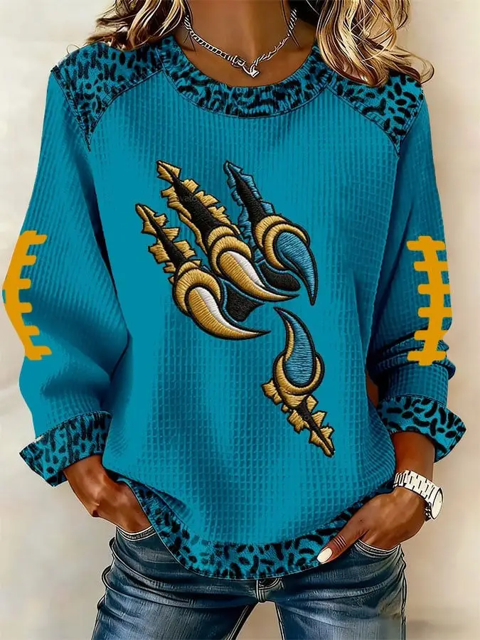 Jacksonville Jaguars Sweatshirt Game Day Football Apparel Jaguars Merch Gifts For Women Jacksonville Jaguars Sweatshirt Game Day Football Apparel Jaguars Merch Gifts For Women - Image 1