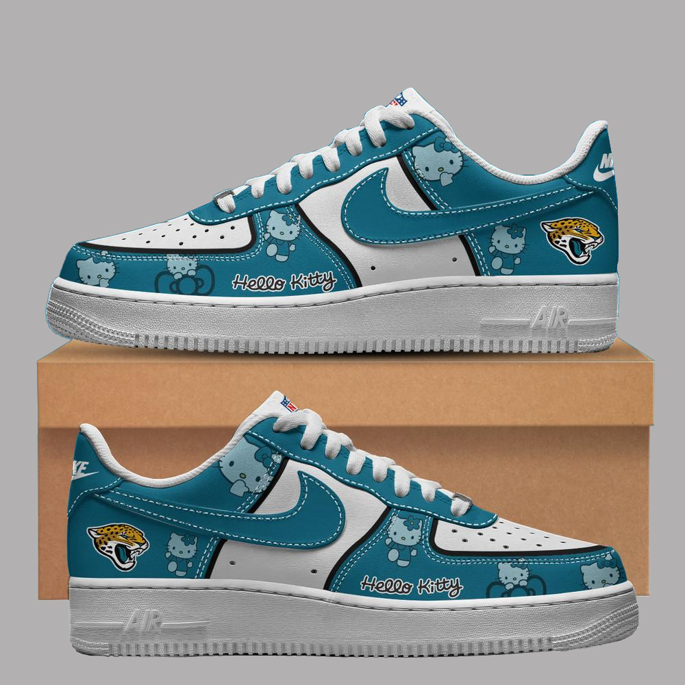 Jacksonville Jaguars x Hello Kitty Air Force 1 Shoes Sneakers