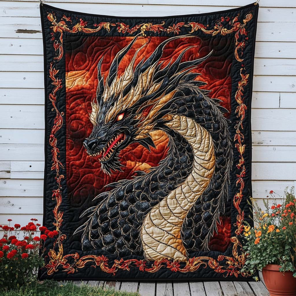 Jade Scales Quilted Blanket Cute Throw Blanket Christmas Gift For Elephant Lovers