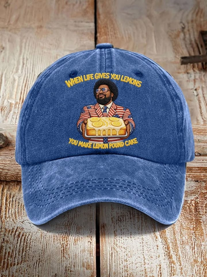 James Wright Lemon Pound Cake Hat AmericanHumor Baseball Cap Gift For Best Friends