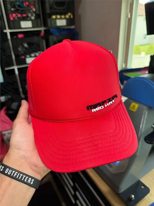Jamie Miller Red Hat Mafia Trucker Hat Drag Racing Team Streetwear Gifts For Racing Lovers