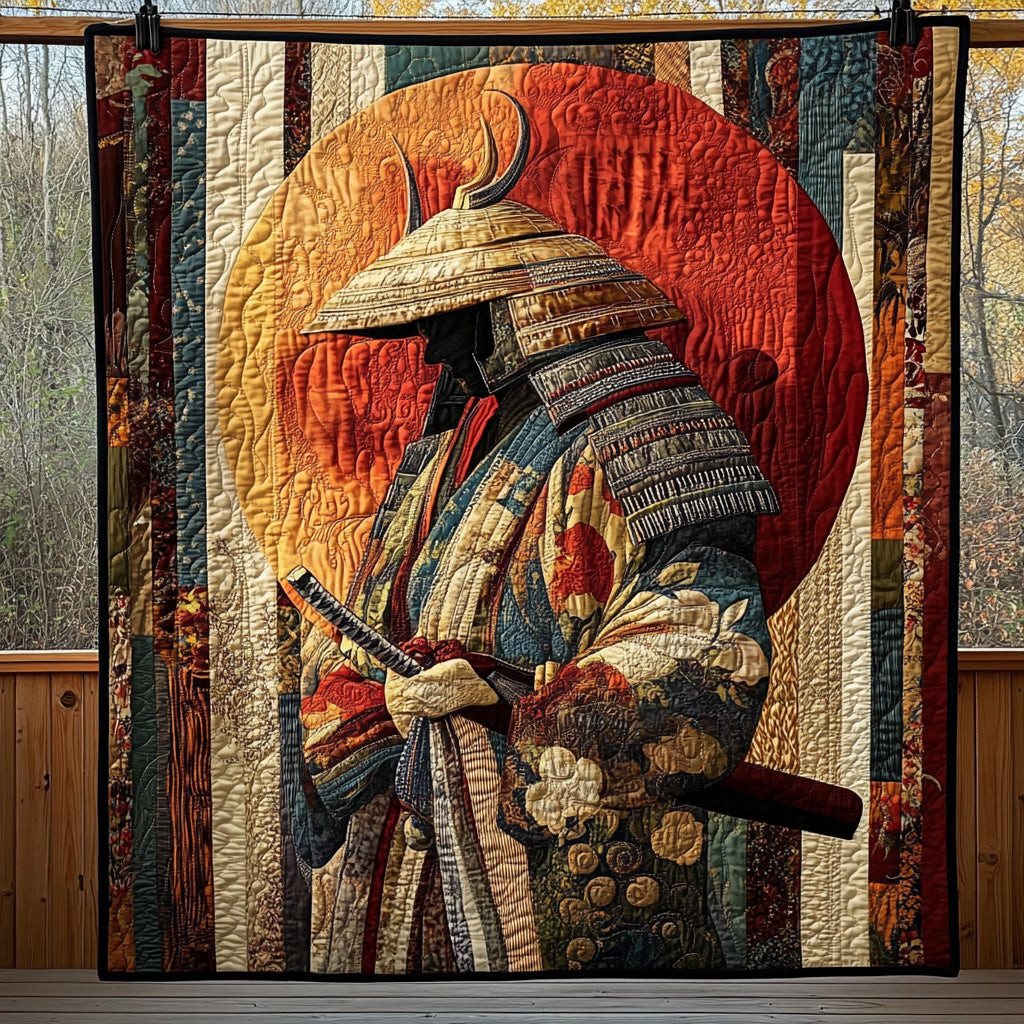 Japanese Samurai Brave Quilted Blanket Cozy Home Bedding Family Christmas Decorations Japanese Samurai Brave Quilted Blanket Cozy Home Bedding Family Christmas Decorations - Image 1