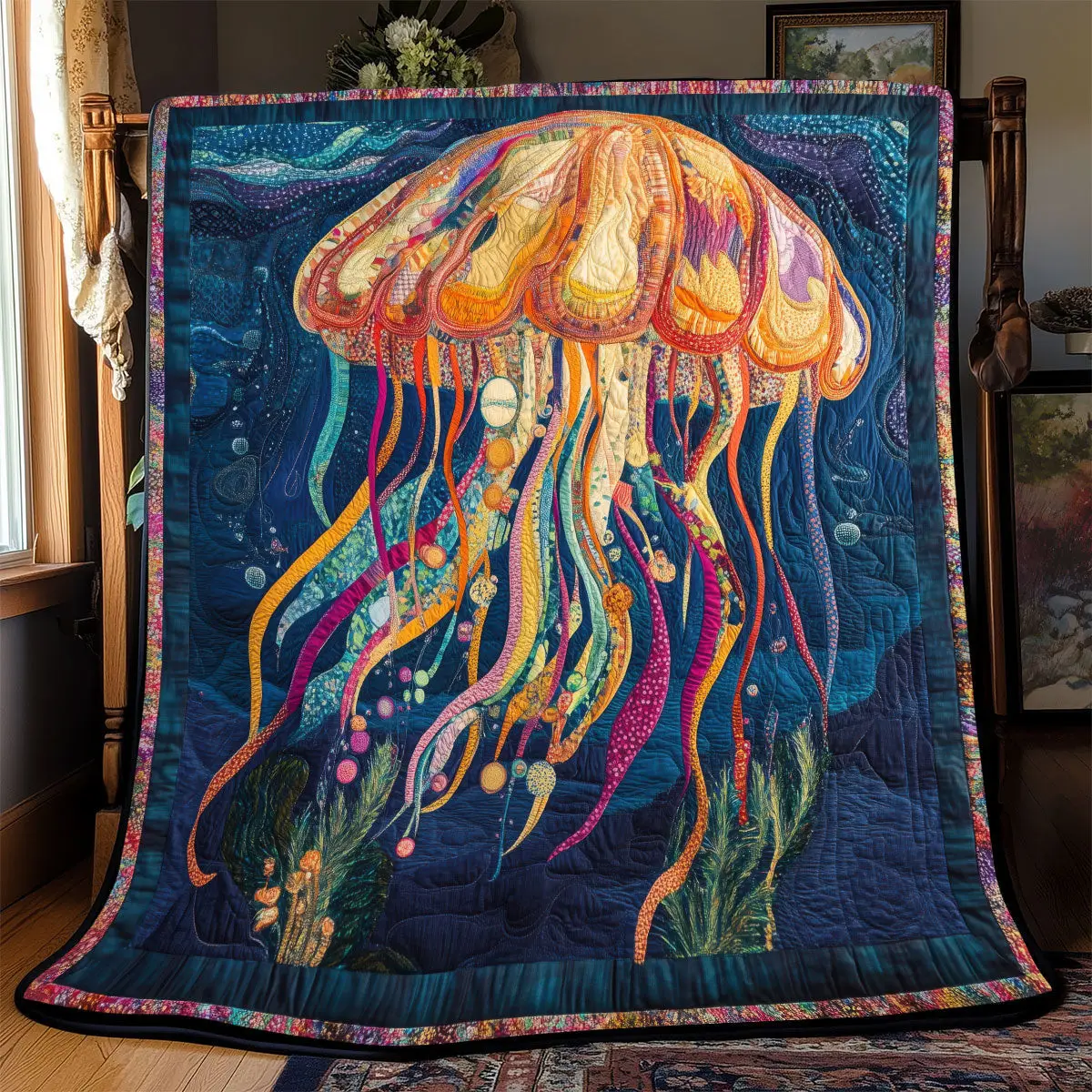 Jellyfish Quilt Blankets Best Throw Blanket Father's Day Presents For Son