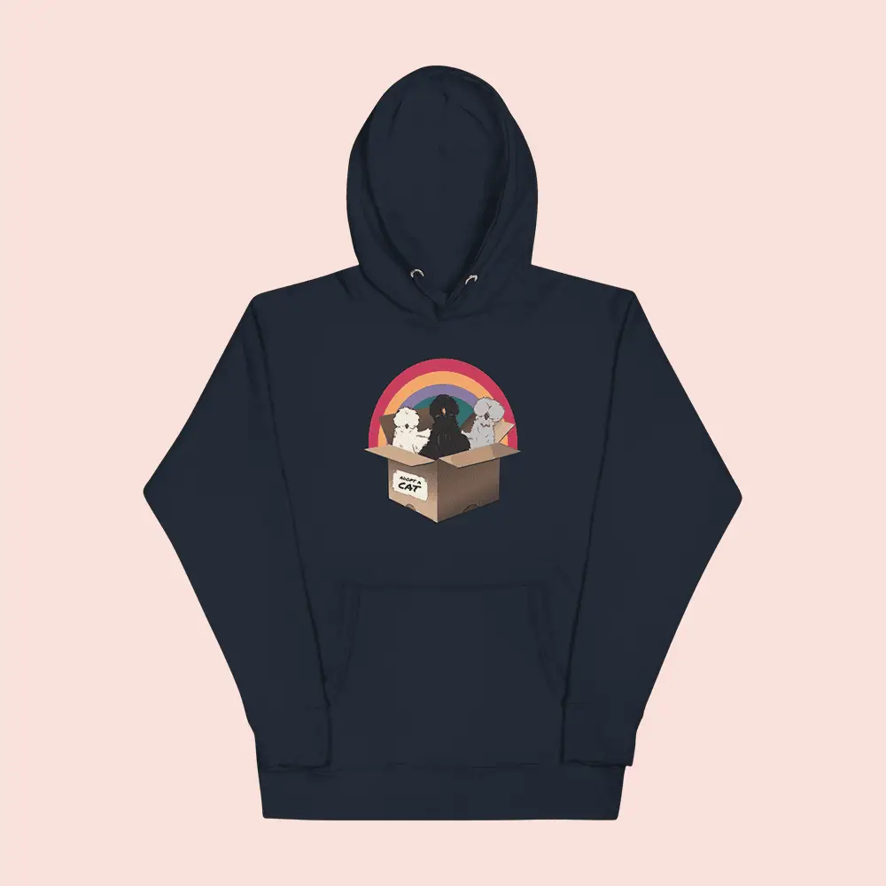 Jen Hamilton Merch Adopt A Cat Hoodie Silkie Chicks Hooded Sweatshirt Funny Gifts