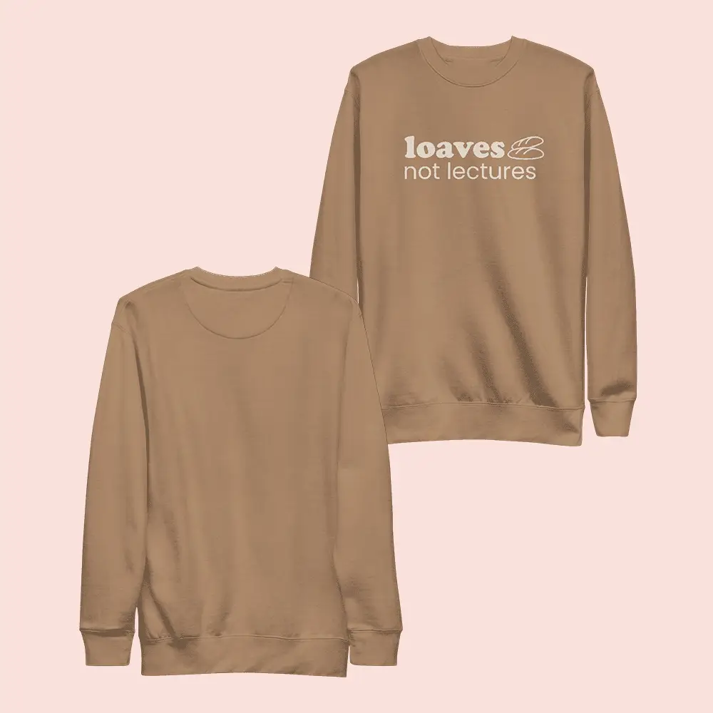 Jen Hamilton Merch Loaves Not Lectures Sweatshirt Unique Gifts For Friends Jen Hamilton Merch Loaves Not Lectures Sweatshirt Unique Gifts For Friends - Image 1