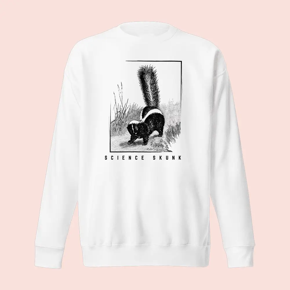 Jen Hamilton Merch Science Skunk Sweatshirt Cute Animal Apparel Present For Husband