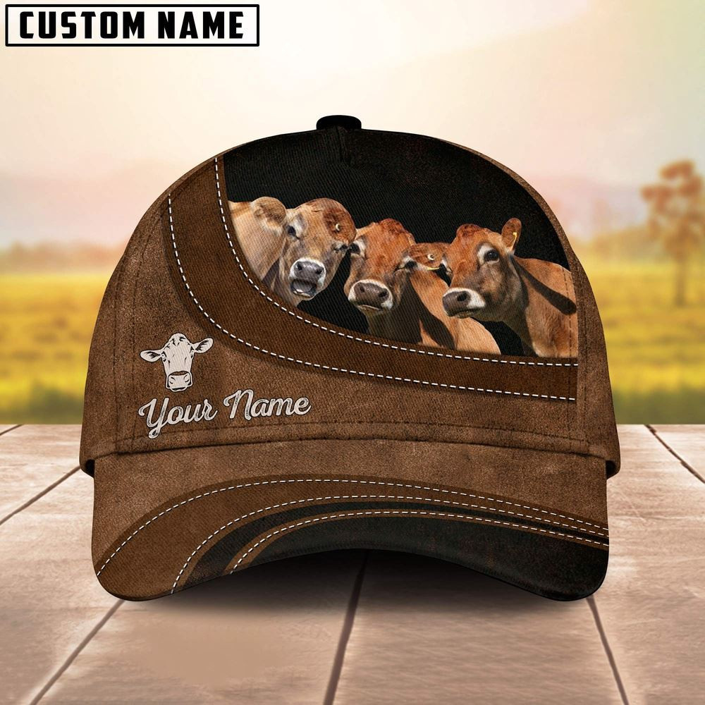 Jersey Happiness Customized Name Cap Farm Cap Farmer Baseball Cap Gift For Farmer