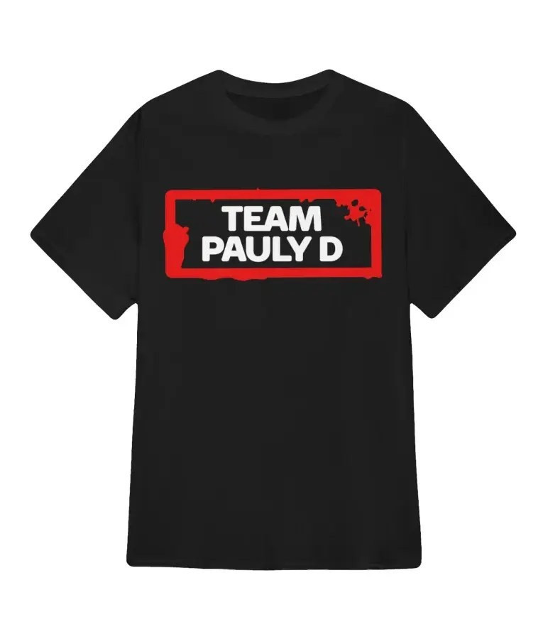 Jersey Shore Family Vacation Team Pauly D T-Shirt Black Jersey Shore Merch Gifts For Fans