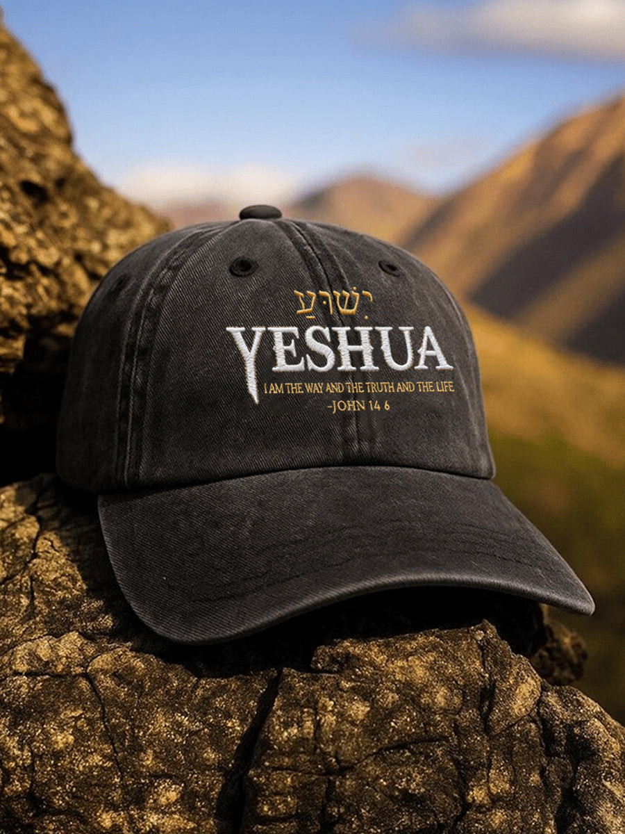Jeshua The Way The Truth The Life Hat Is Jesus God Baseball Cap Religious Gifts For Her
