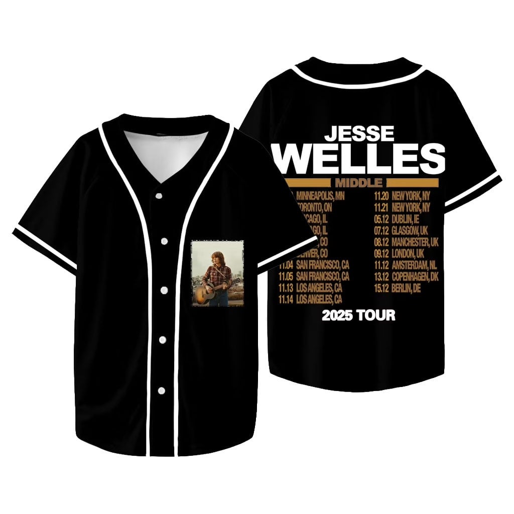 Jesse Welles Merch Middle Tour 2025 Jersey Cool Gifts For Music Lovers