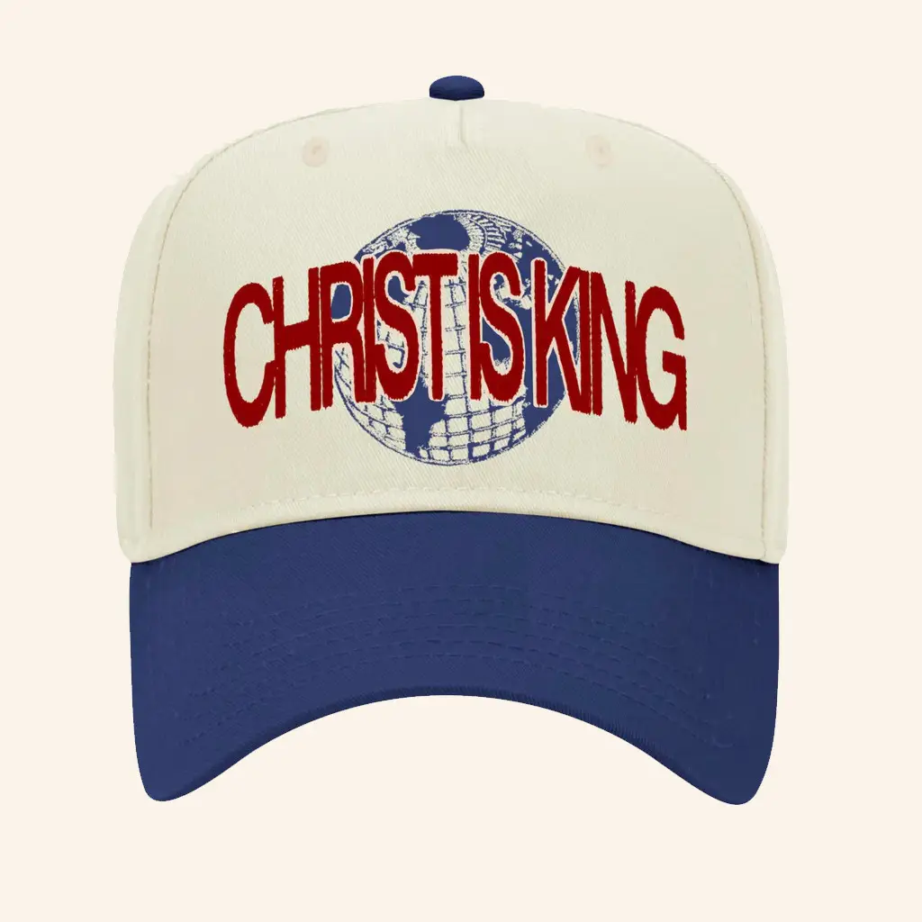 Jesus Image Merch Christ Is King Hat Christmas Gifts For Christian Jesus Image Merch Christ Is King Hat Christmas Gifts For Christian - Image 1