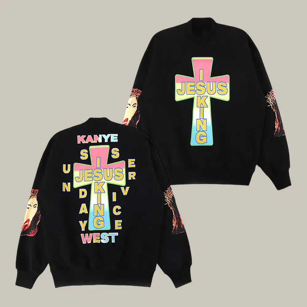 Jesus Is King Kanye West Sweatshirt Kanye West World Tour Merch Best Gift For Christian Jesus Is King Kanye West Sweatshirt Kanye West World Tour Merch Best Gift For Christian - Image 1