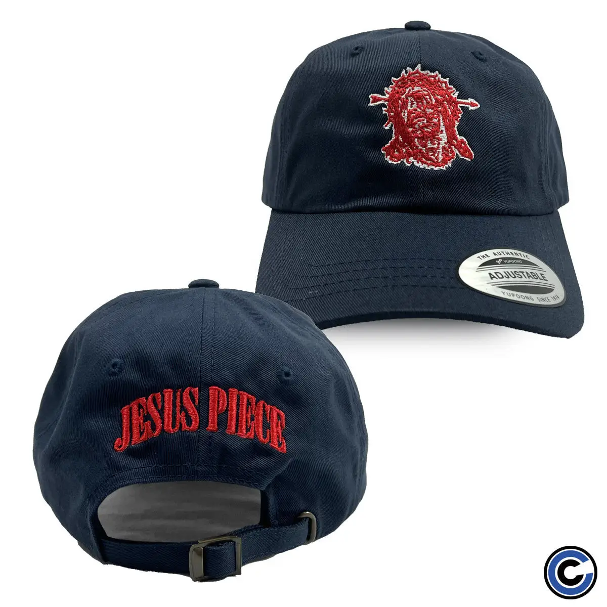 Jesus Piece Jesus Classic Navy Hat Father And Daughter Gifts -WearandDecor Jesus Piece Jesus Classic Navy Hat Father And Daughter Gifts -WearandDecor - Image 1