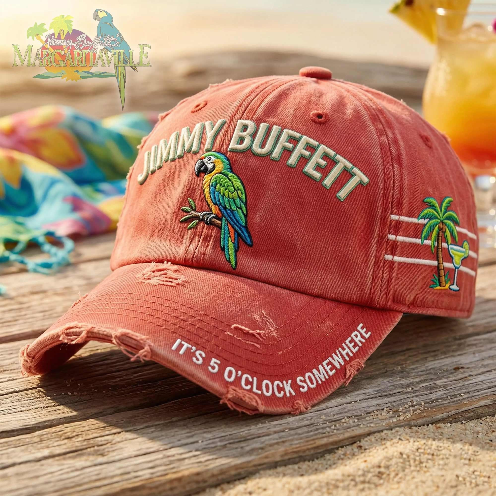 Jimmy Buffet Merch Keep the Party Going Tour Dad Hat It's 5 O'clock Somewhere Ball Cap Gift Ideas Jimmy Buffet Merch Keep the Party Going Tour Dad Hat It's 5 O'clock Somewhere Ball Cap Gift Ideas - Image 1