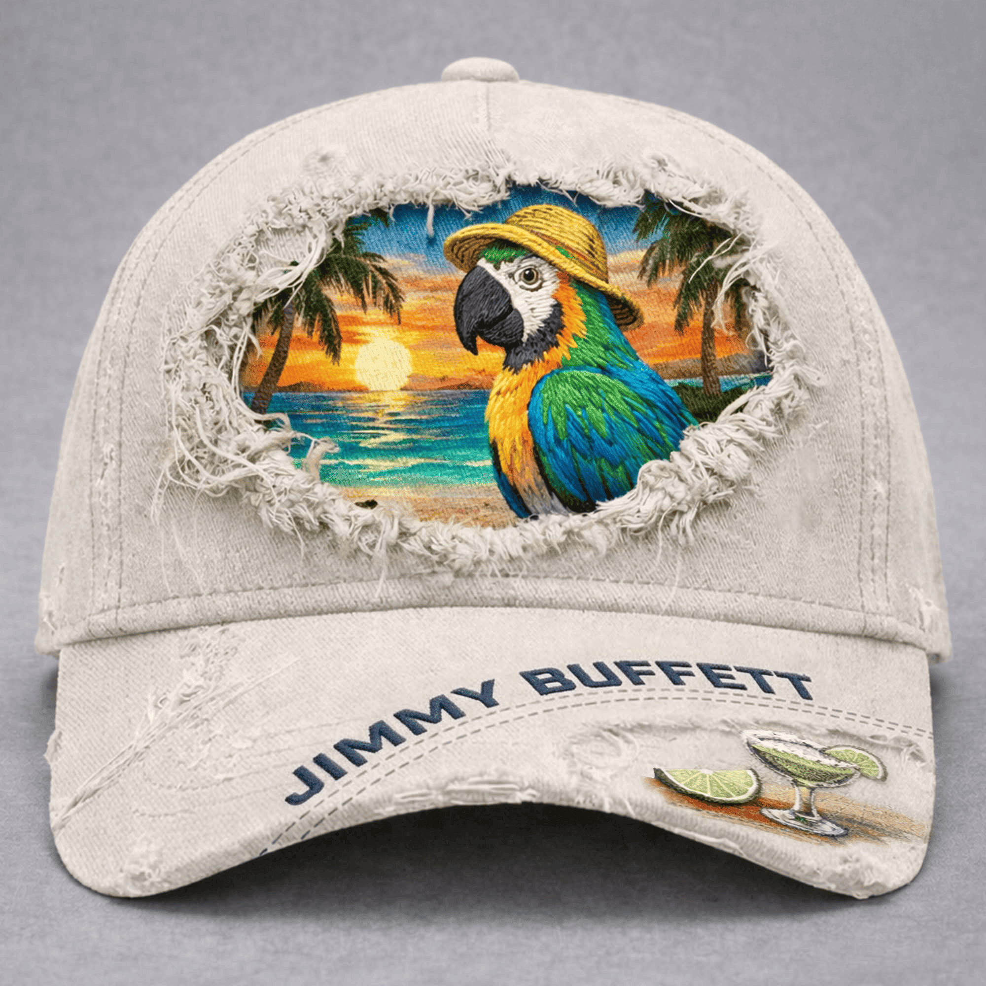 Jimmy Buffett Margaritaville Hat Vintage Parrot Head Jimmy Buffett Day Merch Unique Cap