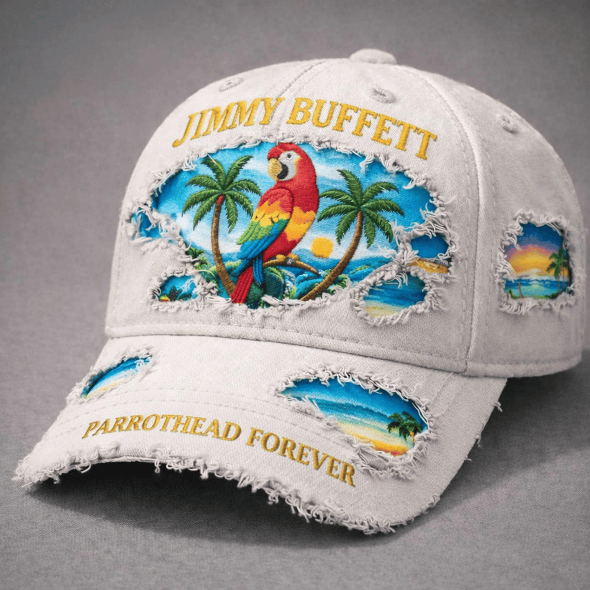 Jimmy Buffett Margaritaville Hat Vintage Parrothead Forever Jimmy Buffett Day Merchandise