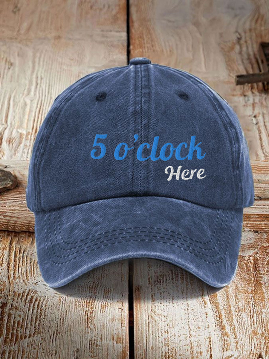 Jimmy Buffett Merch 5 O'Clock Here Ball Cap Jimmy Buffett Margaritaville Merch Gift Ideas