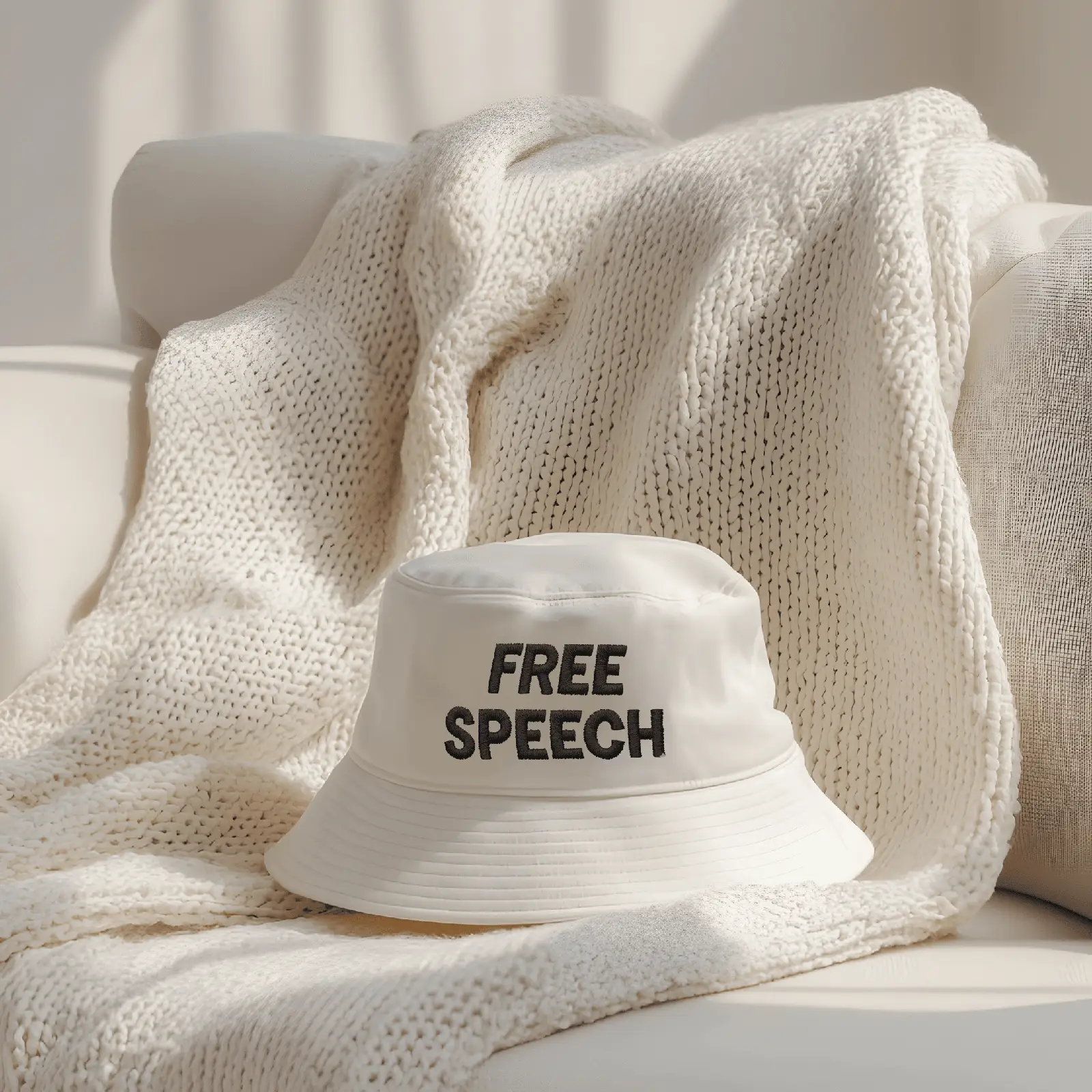 Jimmy Kimmel Bucket Hat Free Speech Trendy Cap Political Presents For Women