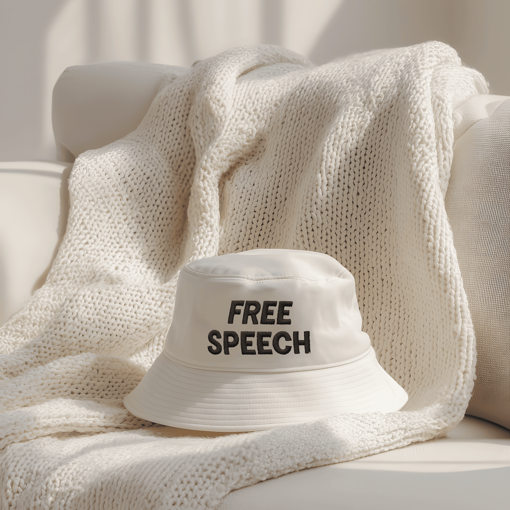 Jimmy Kimmel Bucket Hat Free Speech Trendy Cap Political Presents For Women