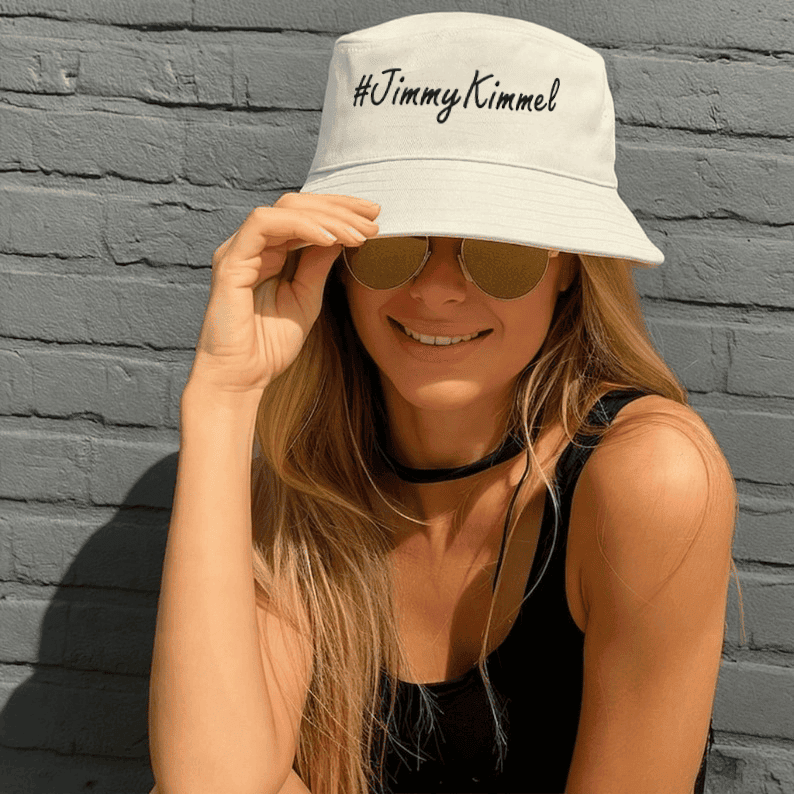 Jimmy Kimmel Bucket Hat Jimmy Kimmel Trendy Hashtag Cap Presents For Supporters Jimmy Kimmel Bucket Hat Jimmy Kimmel Trendy Hashtag Cap Presents For Supporters - Image 1