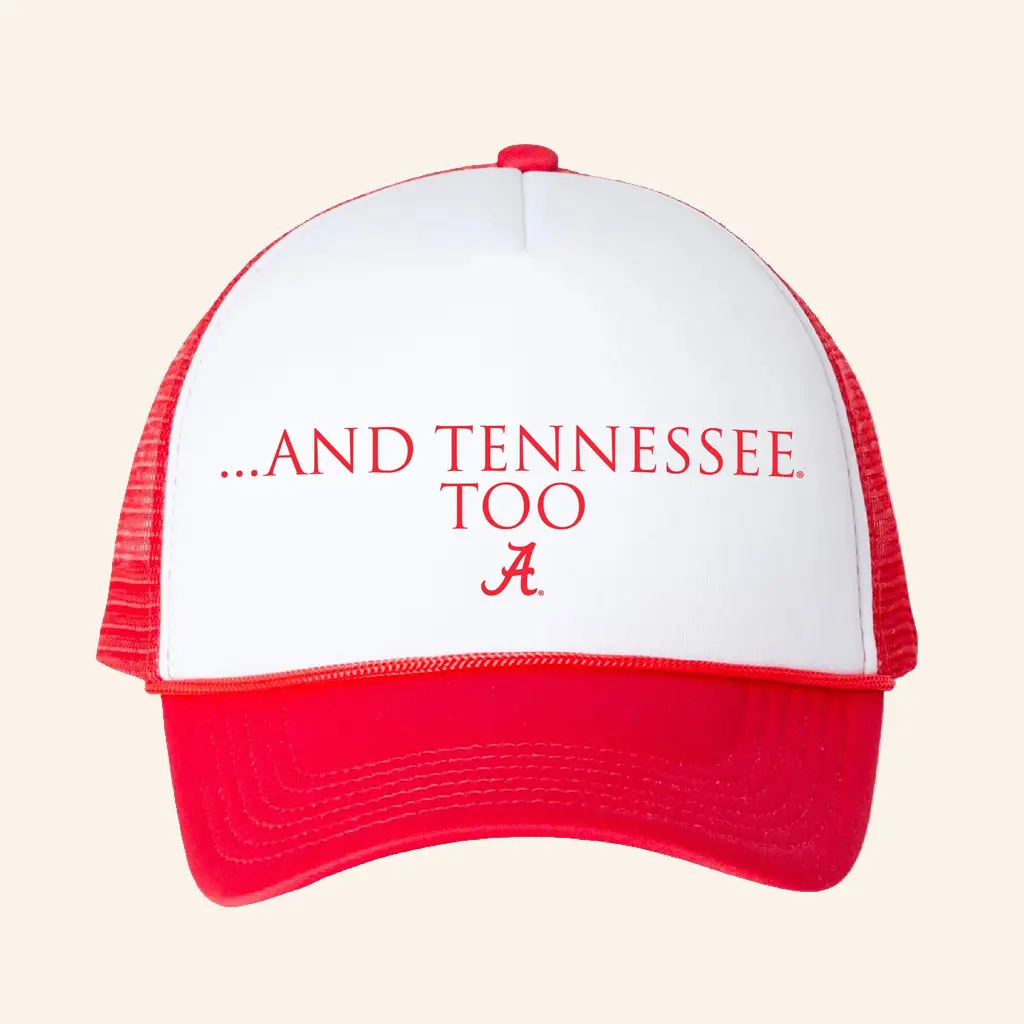 JJR Brand Merch And Tennessee Too Trucker Hat Christmas Gifts For Guys -WearandDecor